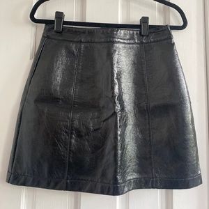 Top shop leather mini skirt